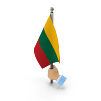 Hand Holding Flag Lithuania PNG & PSD Images