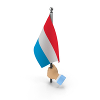 Hand Holding Flag Luxembourg PNG & PSD Images