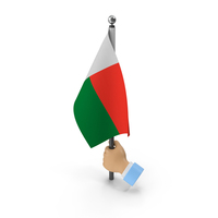 Hand Holding Flag Madagascar PNG & PSD Images