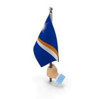 Hand Holding Flag Marshall Islands PNG & PSD Images