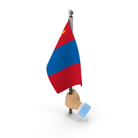 Hand Holding Flag Mongolia PNG & PSD Images