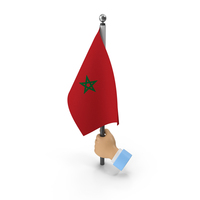 Hand Holding Flag Morocco PNG & PSD Images