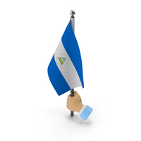 Hand Holding Flag Nicaragua PNG & PSD Images