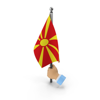Hand Holding Flag North Macedonia PNG & PSD Images