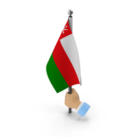 Hand Holding Flag Oman PNG & PSD Images