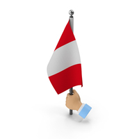 Hand Holding Flag Peru PNG & PSD Images