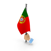 Hand Holding Flag Portugal PNG & PSD Images