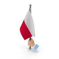 Hand Holding Flag Poland PNG & PSD Images