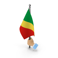 Hand Holding Flag Republic of Congo PNG & PSD Images