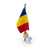 Hand Holding Flag Romania PNG & PSD Images