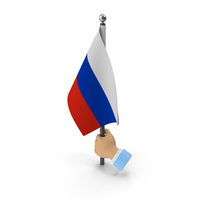 Hand Holding Flag Russia PNG & PSD Images