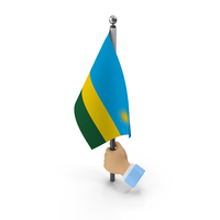 Hand Holding Flag Rwanda PNG & PSD Images
