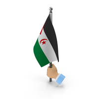 Hand Holding Flag Sahrawi Arab Democratic Republic PNG & PSD Images