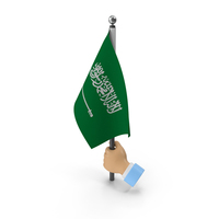Hand Holding Flag Saudi Arabia PNG & PSD Images