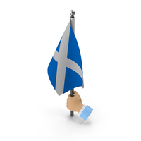 Hand Holding Flag Scotland PNG & PSD Images