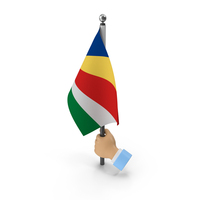 Hand Holding Flag Seychelles PNG & PSD Images