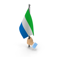 Hand Holding Flag Sierra Leone PNG & PSD Images