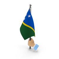 Hand Holding Flag Solomon Islands PNG & PSD Images