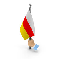 Hand Holding Flag South Ossetia PNG & PSD Images