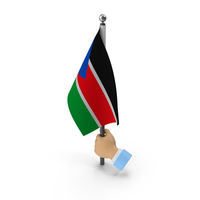 Hand Holding Flag South Sudan PNG & PSD Images
