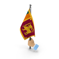 Hand Holding Flag Sri Lanka PNG & PSD Images
