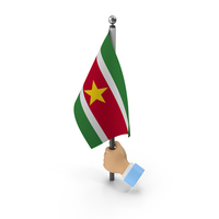 Hand Holding Flag Suriname PNG & PSD Images