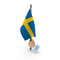 Hand Holding Flag Sweden PNG & PSD Images