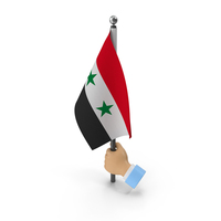 Hand Holding Flag Syria PNG & PSD Images