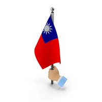 Hand Holding Flag Taiwan Republic of China PNG & PSD Images