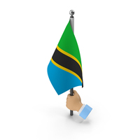 Hand Holding Flag Tanzania PNG & PSD Images