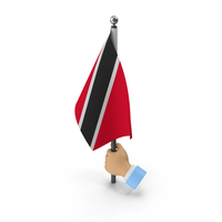 Hand Holding Flag Trinidad And Tobago PNG & PSD Images