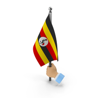 Hand Holding Flag Uganda PNG & PSD Images