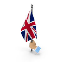 Hand Holding Flag United Kingdom PNG & PSD Images
