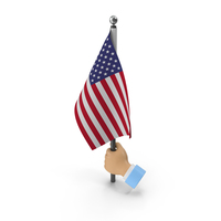 Hand Holding Flag United States PNG & PSD Images