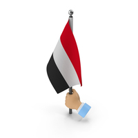 Hand Holding Flag Yemen PNG & PSD Images