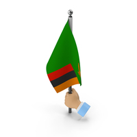 Hand Holding Flag Zambia PNG & PSD Images