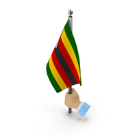 Hand Holding Flag Zimbabwe PNG & PSD Images