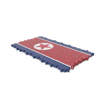 North Korea Flag Puzzle PNG & PSD Images