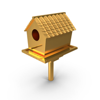 Bird House Icon Gold PNG & PSD Images