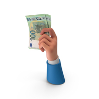 100 Euro Money Bill Notes Hand Hold PNG & PSD Images