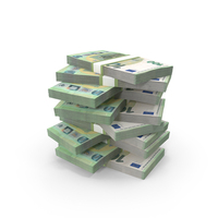 100 Euro Money Currency Lot Stack PNG & PSD Images