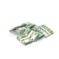 100 Euro Money Lots Arranged PNG & PSD Images