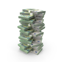 100 Euro Money Lots Bills Stack Arranged PNG & PSD Images