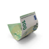 100 Euro Money Note Bend PNG & PSD Images