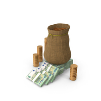 100 Euro Money Notes Coins Currency PNG & PSD Images