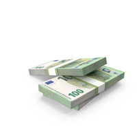 100 Euro Money Notes Lots Three PNG & PSD Images