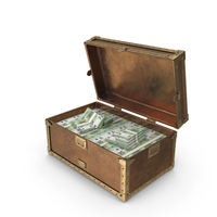 100 Euro Money Treasure Box PNG & PSD Images