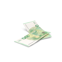 100 Euro Money Two Notes Fall Ground PNG & PSD Images