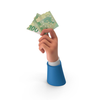 Cash 100 Euro Money Split Note Hand Hold PNG & PSD Images