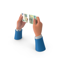 Cut Split 100 Euro Money Cash Hand Hold PNG & PSD Images